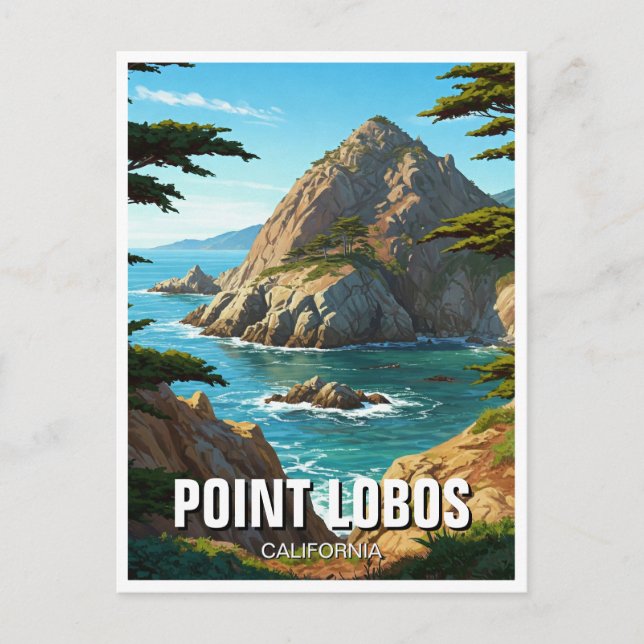 Carte Postale Point Lobos California Travel (Devant)