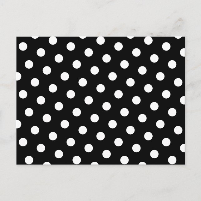 Carte Postale Point Polka blanc (Devant)