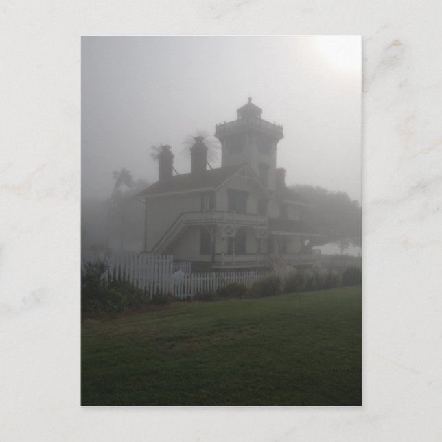 Carte Postale Point Postcard Fermin Phare San Pedro CA Park (Devant)