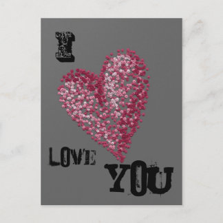 Carte postale Pointillism Heart