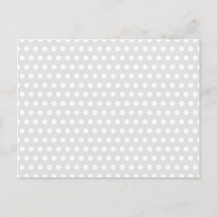 Carte Postale Points blancs sur gris pâle