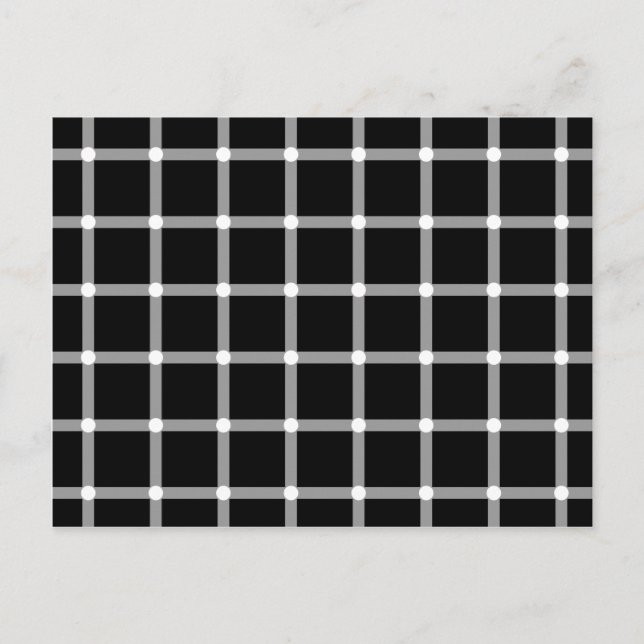 Carte Postale Points de liaison - Illusion optique (Devant)