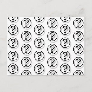 Carte Postale Points d'interrogation