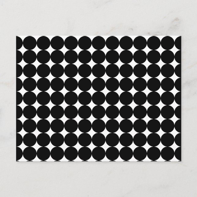 Carte Postale Points noirs en blanc (Devant)