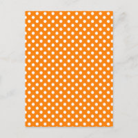 Points Polka - Blanc sur Orange