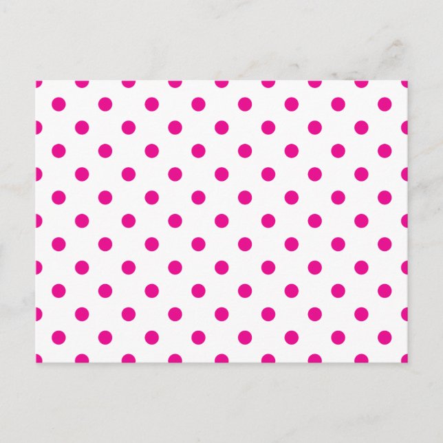Carte Postale Points roses chauds (Devant)