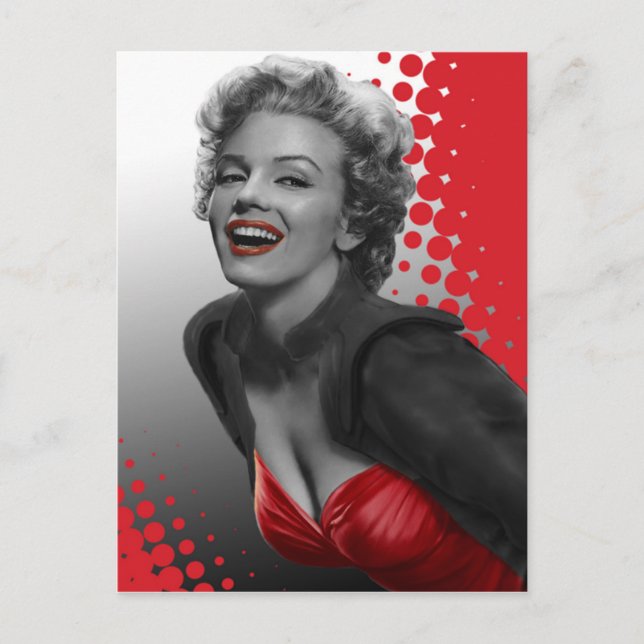 Carte Postale Points rouges Marilyn (Devant)