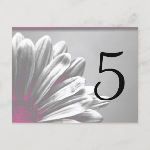 Carte Postale Points saillants floraux roses Numéro de tableau
