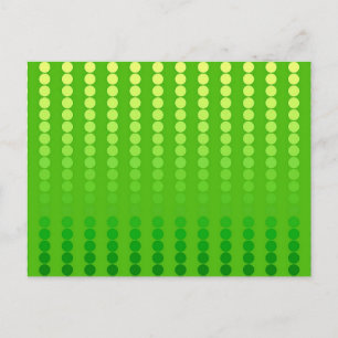 Carte Postale Points satinés - nuances vert citron