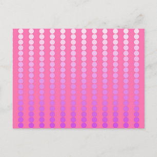 Carte Postale Points satinés - rose et orchidée