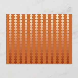 Carte Postale Points satinés - rouille et cuivre