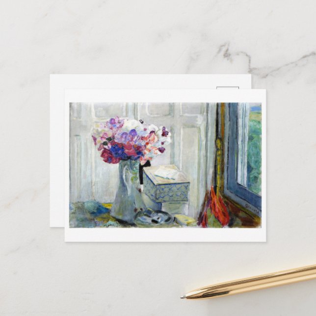 Carte Postale Pois doux, Bonnard (Devant/Arrière en situation)