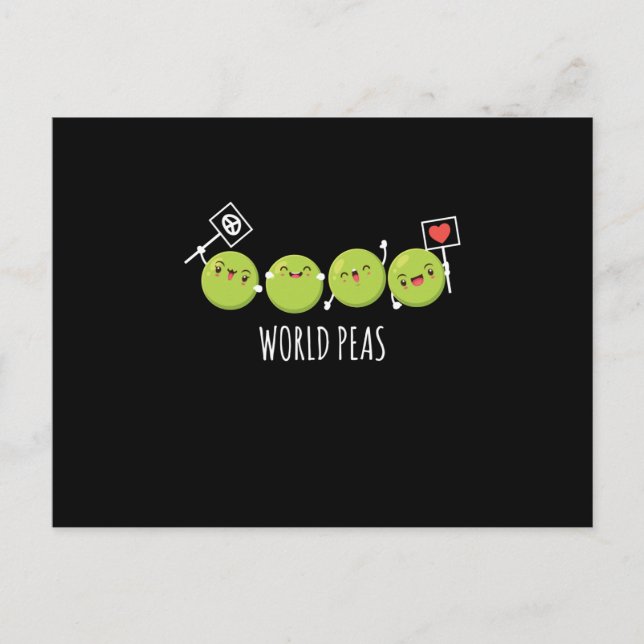 Carte Postale Pois du monde Vegas Vegas Légumes Pois (Devant)