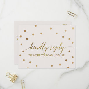 Carte postale Pois Gold Choix