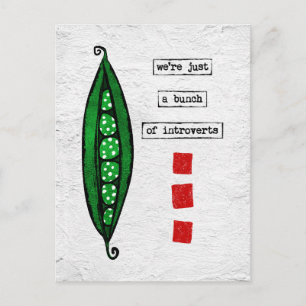 Carte postale Pois - Légumes amusants - Introverce