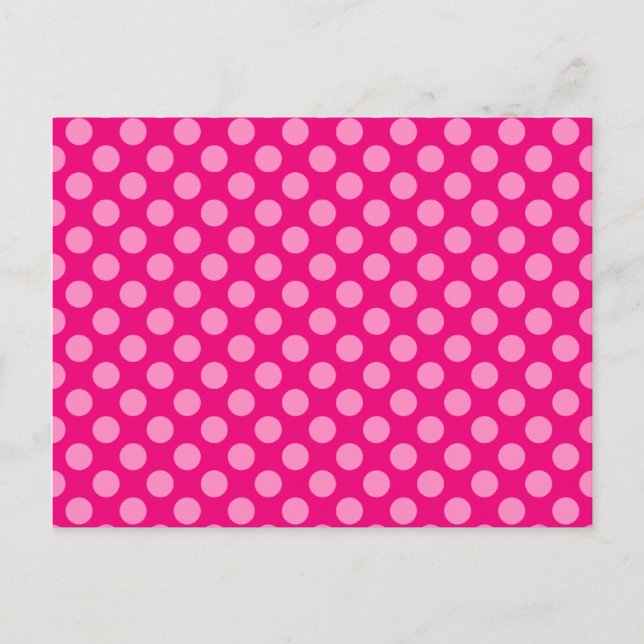 Carte Postale Pois rose (Devant)