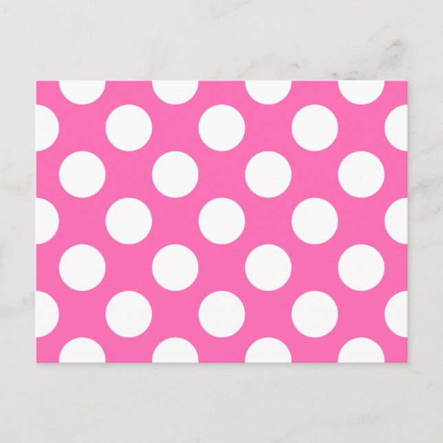 Carte Postale Pois roses chauds (Devant)