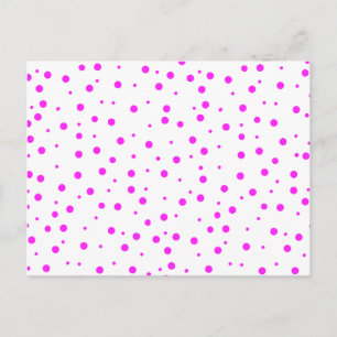 Carte Postale Pois roses chauds (Ajouter la 2e couleur)