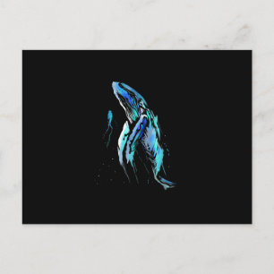 Carte Postale Poison de Whale Swimming Diving