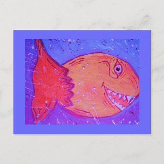 Carte postale poisson