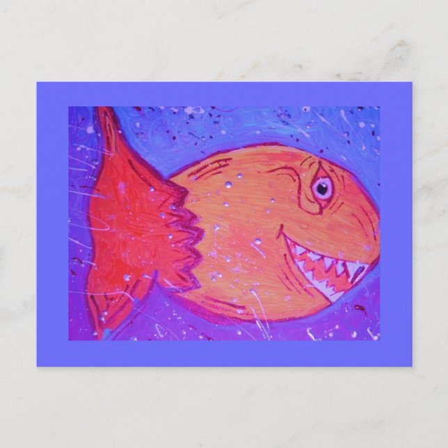Carte postale poisson (Devant)