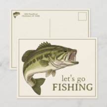 Poisson Bass Allons Pêcher Personnalisé