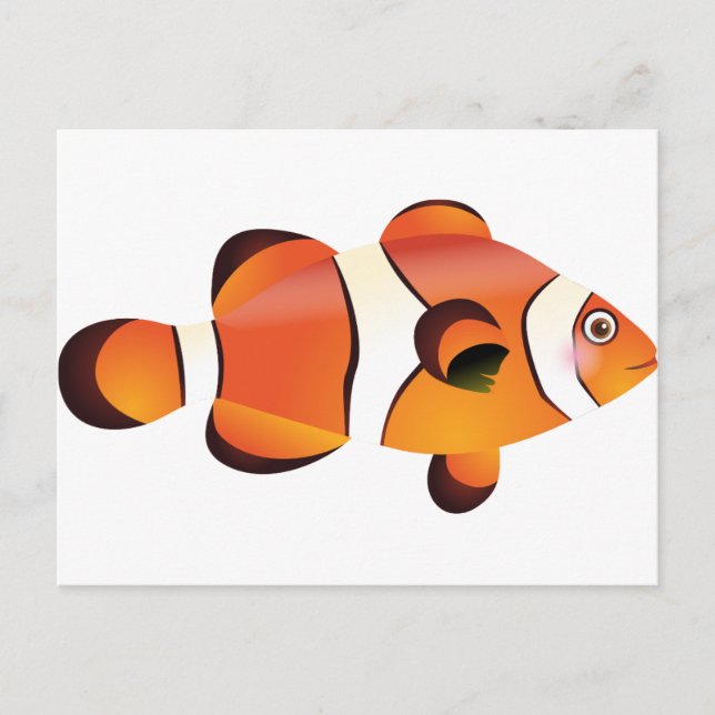 Carte Postale Poisson clown (Devant)