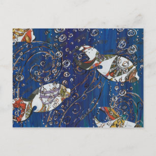 Carte Postale Poisson de chaussures
