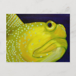 Carte Postale Poisson de goby de Watchman jaune