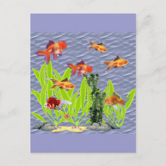 Carte Postale Poisson d'or