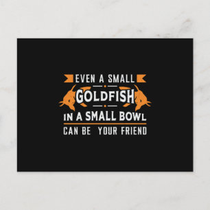 Carte Postale Poisson D'Or Même Un Petit Aquarium De Poisson D'O