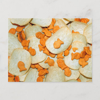 Carte Postale Poisson Et Chips