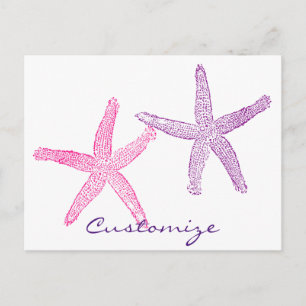 Carte Postale Poisson-étoile rose pourpre Thunder_Cove