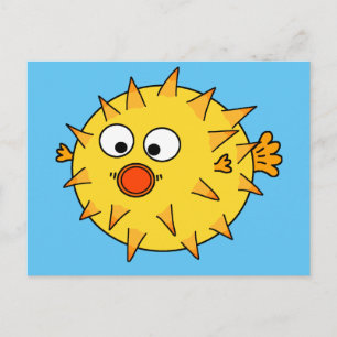 Carte Postale Poisson jaune
