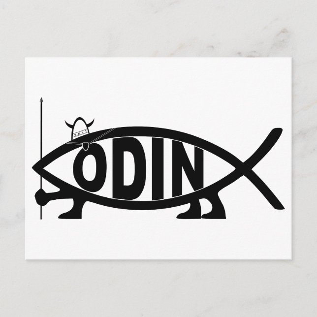 Carte Postale Poisson Odin (Devant)