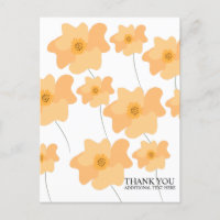 Poisson Poppy Floral Main tiré Merci