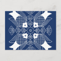 Poisson sous-marin avec Arrière - plan bleu
