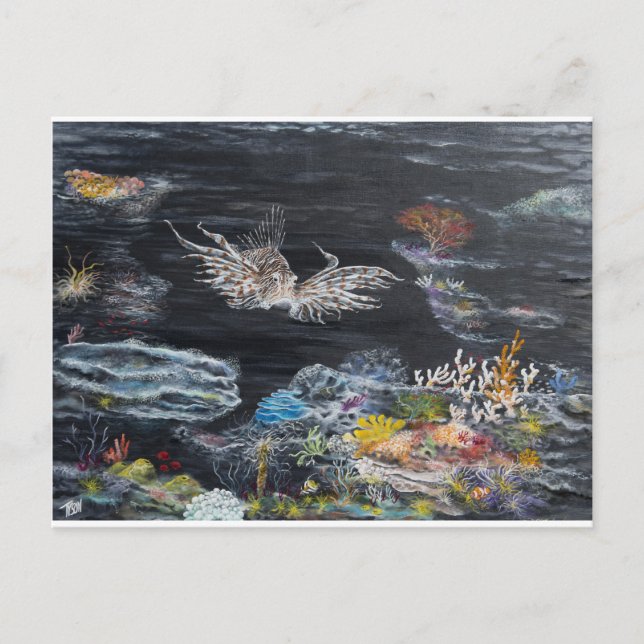 Carte Postale Poisson sur (Devant)