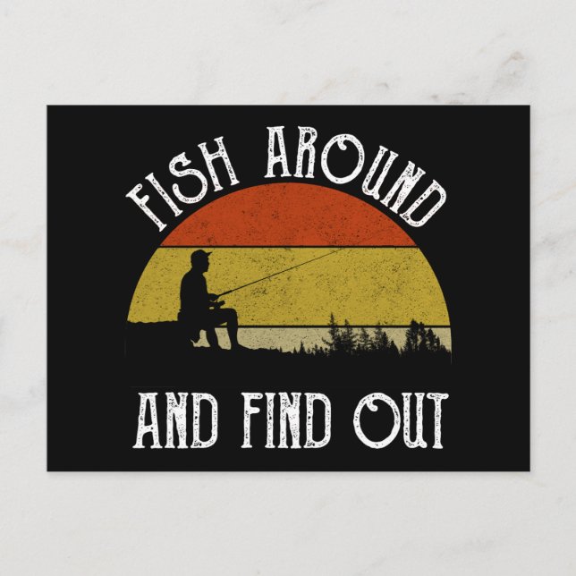 Carte Postale Poissons Autour Et Découvrez (Devant)