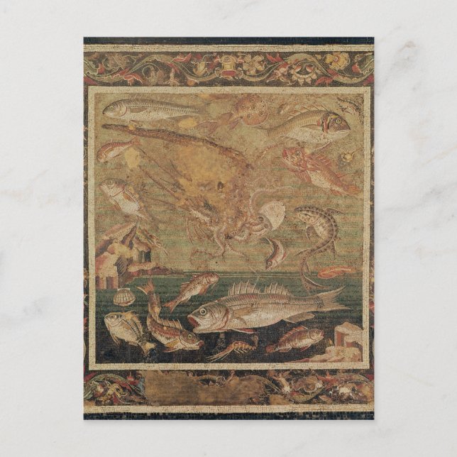 Carte Postale Poissons, mollusques et crustacés (Devant)