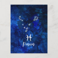 Poissons Zodiac Constellation Blue Galaxy Celestai