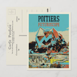 Carte Postale Poitiers France vue sur le futuroscope
