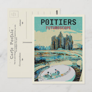 Carte Postale Poitiers France vue sur le futuroscope Pos
