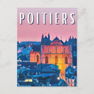 Carte Postale Poitiers Photo Vintage 