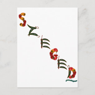 Carte Postale Poivrons de chili taillés