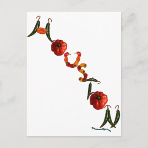 Carte Postale Poivrons de Houston Chili