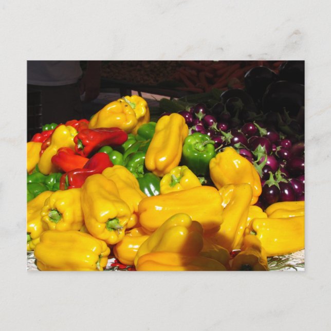 Carte postale - Poivrons jaunes (Devant)