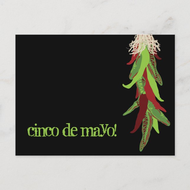 Carte Postale poivrons verts (Devant)