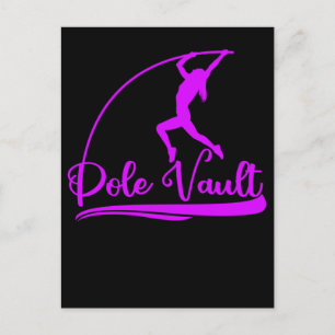 Carte Postale Pole Vaulting Girl Pole Vault Athlète