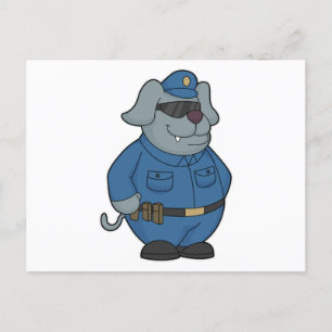 Carte Postale Police à chiens